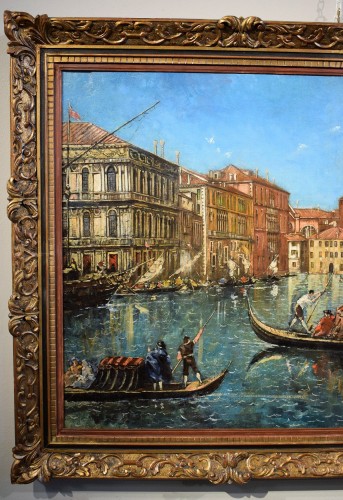 Venise, Le Grand Canal - Lucia Ponga degli Ancillo (1887-1966) - Tableaux et dessins Style 